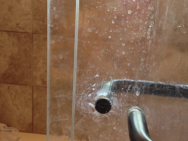 hard water stains