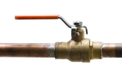 Low Water Pressure - Shut-Off Valve