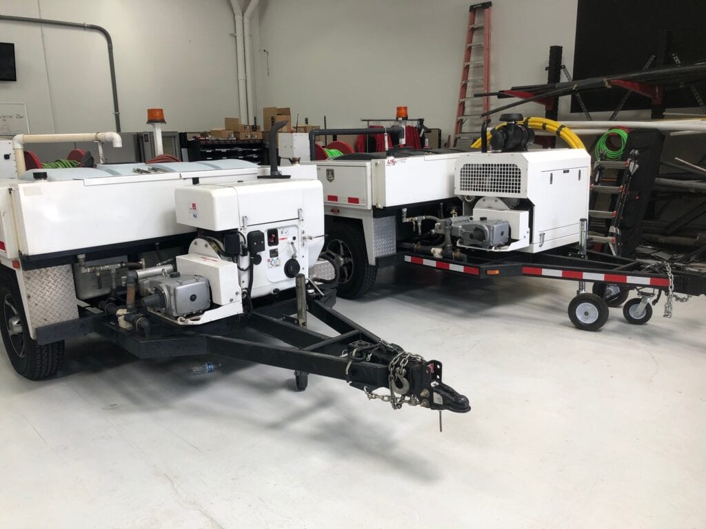 Hydro jetting plumbing service, and hydrojetting machine