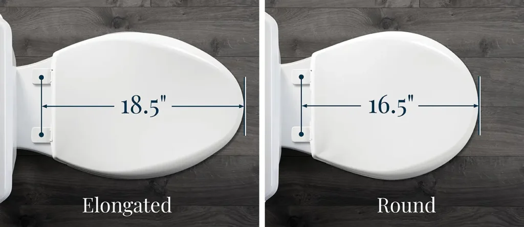 Round or Oval New Toilet Seats