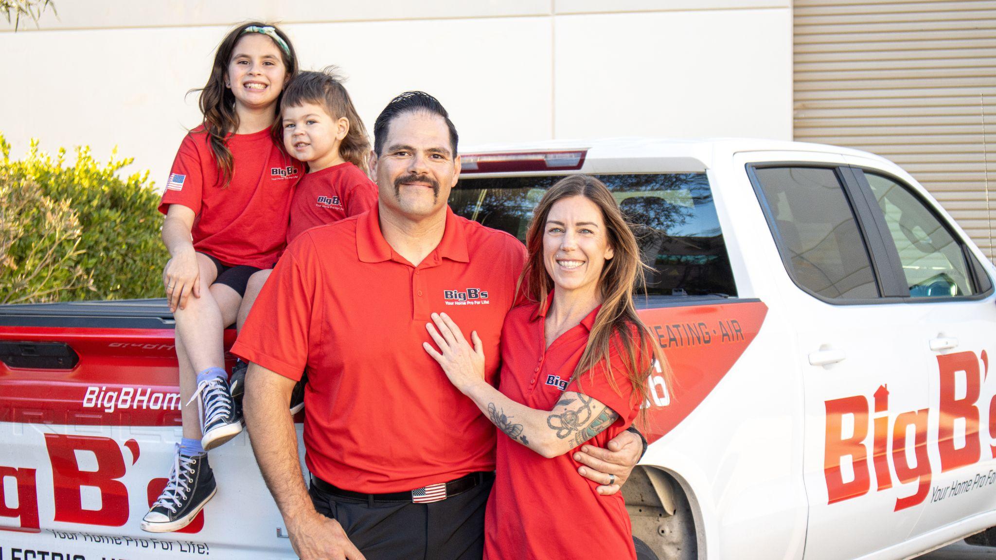 Big B's owner family photo